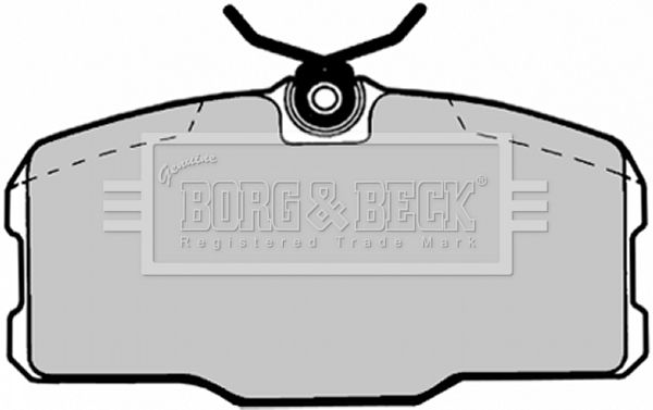 BORG & BECK Комплект тормозных колодок, дисковый тормоз BBP1145